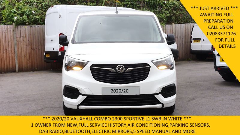 VAUXHALL COMBO 2300 SPORTIVE L1 SWB WITH AIR CONDITIONING,PARKING SENSORS,BLUETOOTH AND MORE - 2924 - 1