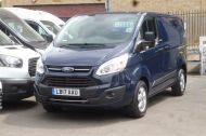 FORD TRANSIT CUSTOM 310/130 TREND L1 SWB EURO 6 IN BLUE WITH AIR CONDITIONING,SENSORS,REAR CAMERA,ELECTRIC PACK,ALLOY,BLUETOOTH AND MORE **** SOLD **** - 2130 - 23