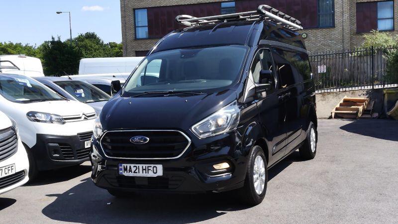 FORD TRANSIT CUSTOM 300 LIMITED L2H2 LWB HIGH ROOF IN BLACK WITH AIR CONDITIONING,PARK ASSIST CAMERA,PARKING SENSORS,HEATED SEATS AND MORE - 2875 - 21