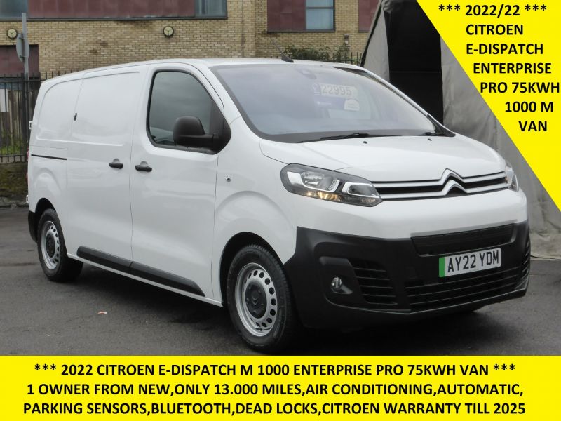 CITROEN E-DISPATCH M 1000 ENTERPRISE PRO 75 KWH  ELECTRIC, AUTOMATIC IN WHITE,AIR CONDITIONING,PARKING SENSORS AND MORE - 2506 - 1