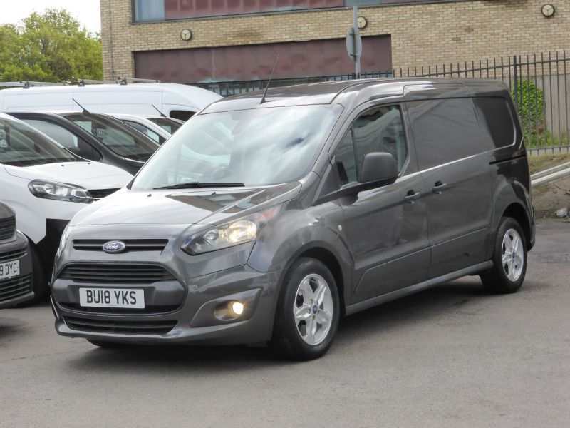 FORD TRANSIT CONNECT 230 TREND L2 LWB 5 SEATER DOUBLE CAB CREW VAN IN GREY WITH ONLY 28.000 MILES,AIR CONDITIONING,BLUETOOTH AND MORE - 2637 - 2