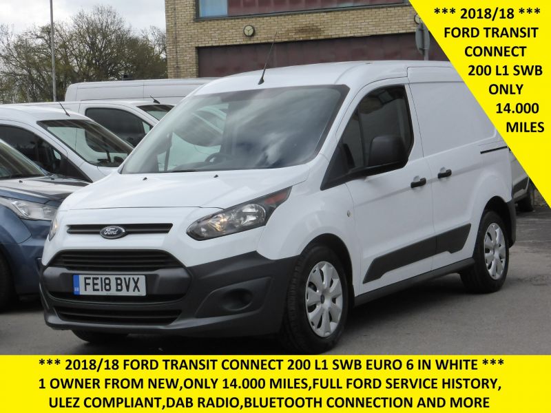 FORD TRANSIT CONNECT 200 L1 SWB WITH ONLY 14.000 MILES,FULL FORD SERVICE HISTORY AND MORE - 2624 - 2