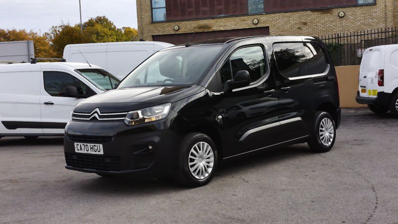 CITROEN BERLINGO 650 ENTERPRISE M BLUEHDI IN BLACK WITH ONLY 28.000 MILES,AIR CONDITIONING,ELECTRIC PACK,SENSORS,BLUETOOTH AND MORE *** SOLD *** - 2942 - 2