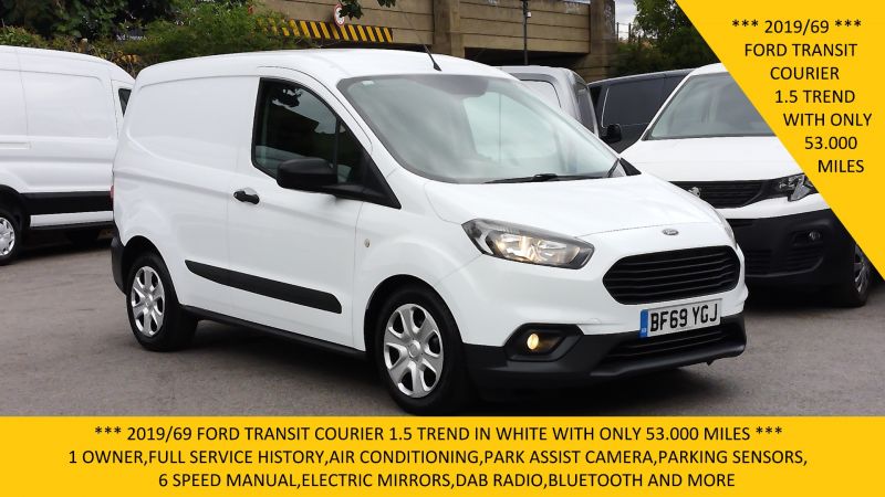 FORD TRANSIT COURIER TREND 1.5 TDCI ONLY 53.000 MILES,AIR CONDITIONING,PARK ASSIST CAMERA,PARKING SENSORS AND MORE - 2890 - 1