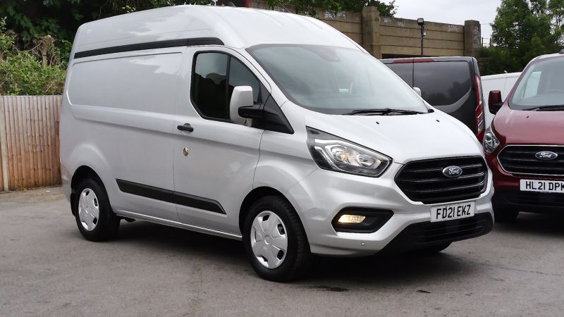 FORD TRANSIT CUSTOM 320 TREND ECOBLUE L1H2 SWB HIGH ROOF IN SILVER WITH AIR CONDITIONING,PARKING SENSORS AND MORE - 2863 - 3