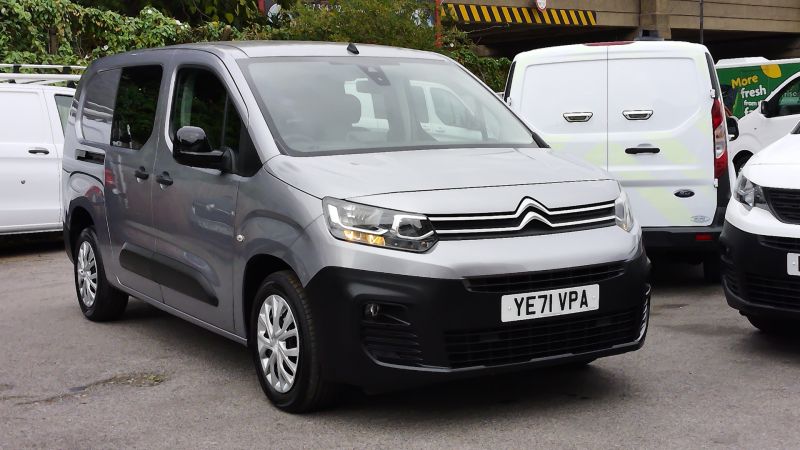 CITROEN BERLINGO 850 ENTERPRISE PRO LWB 5 SEATER DOUBLE CAB COMBI VAN,ONLY 40.000 MILES,SAT NAV,REAR CAMERA,AIR CONDITIONING,PARKING SENSORS AND MORE - 2935 - 23