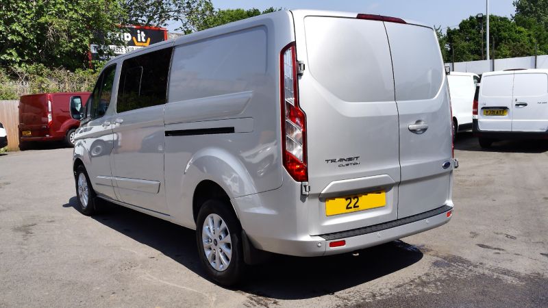 FORD TRANSIT CUSTOM 320 LIMITED L2 LWB AUTOMATIC 6 SEATER DOUBLE CAB COMBI CREW VAN IN SILVER WITH AIR CONDITIONING AND MORE - 2859 - 6