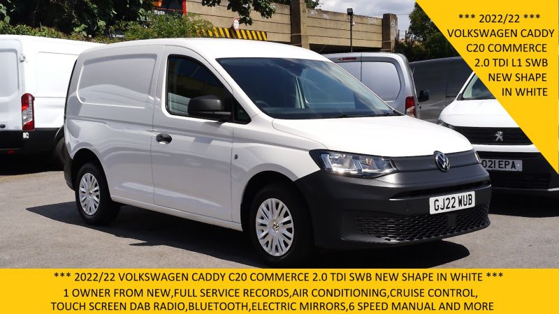 VOLKSWAGEN CADDY C20 COMMERCE 2.0TDI WITH AIR CONDITIONING,CRUISE CONTROL,6 SPEED AND MORE - 2891 - 1