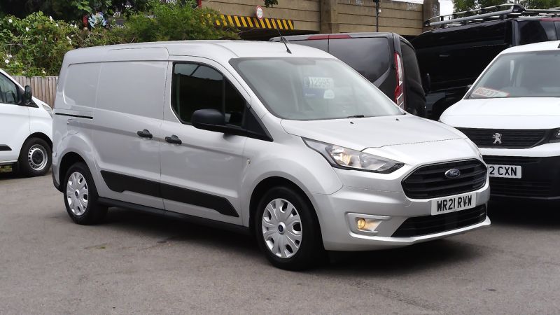 FORD TRANSIT CONNECT 230 TREND L2 LWB 5 SEATER DOUBLE CAB COMBI VAN IN SILVER WITH ONLY 43.000 MILES,AIR CONDITIONING,6 SPEED AND MORE - 2877 - 2