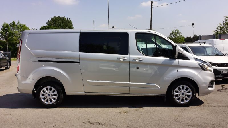 FORD TRANSIT CUSTOM 320 LIMITED L2 LWB AUTOMATIC 6 SEATER DOUBLE CAB COMBI CREW VAN IN SILVER WITH AIR CONDITIONING AND MORE - 2859 - 8