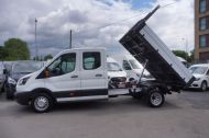 FORD TRANSIT 350/130 L3 DOUBLE CREW CAB ALLOY TIPPER WITH ONLY 18.000 MILES,BLUETOOTH,TWIN REAR WHEELS AND MORE - 2096 - 9