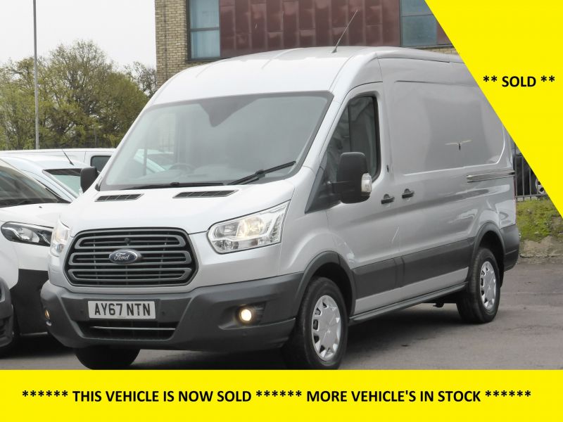 FORD TRANSIT 350/130 TREND L2 H2 MWB MEDIUM ROOF IN SILVER WITH AIR CONDITIONING,PARKING SENSORS  **** SOLD **** - 2628 - 1